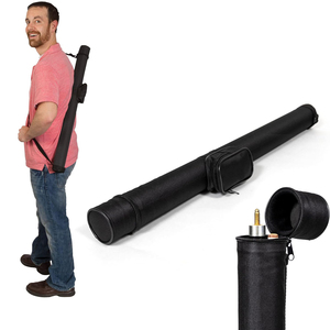 Carrying 2-Piece <b>Cue</b> <b>Sticks</b> up to 58 Inches Billiards Equipment & Felt-Lined Pool <b>Cue</b> Case Billiard Bag - Product Image 1