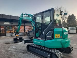 Excavadora de cadenas Kobelco Sk55Srk de 5.26 toneladas con cucharón de excavación de 0.21m³ de capacidad, equipo de construcción usado. - Product Image 1
