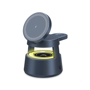 เครื่องชาร์จไร้สายแบบ<span class=keywords><strong>5</strong></span> in 1พร้อมลำโพง <span class=keywords><strong>BT</strong></span> ไฟกลางคืน OJD-132A ของขวัญแบบชาร์จแม่เหล็กแบบพับได้ - Product Image 1