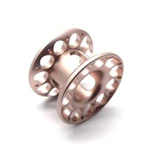 Custom Aluminum Stainless Steel Brass Rose Gold Finish CNC Machining Rolling Wheel U Type Groove Pulley Turning Parts