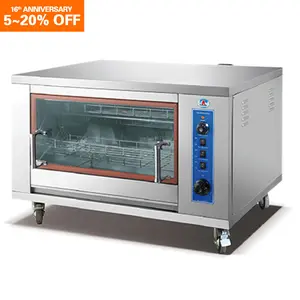 Roterende Gas Kip Oven Hotel Restaurant Apparatuur Kip Rotisserie Gas Rotisserie Kip Grill Oven Te Koop