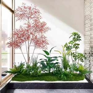 Grande plante artificielle verte d'intérieur <span class=keywords><strong>pour</strong></span> la décoration de fenêtres, la disposition de balcon et de cour, excellente <span class=keywords><strong>pour</strong></span> l'aménagement paysager - Product Image 1