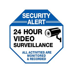 Segnale stradale in metallo personalizzato 24 ore Video Yard sicurezza riflettente <span class=keywords><strong>CCTV</strong></span> segnali stradali segnali stradali in alluminio