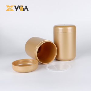 Golden HDPE Powder Canister 420-1000ml Opaque Matte 100mm Wide Mouth for Protein Powder &amp; Milk Formula Storage - Product Image 1