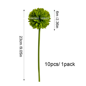 Ramo de Flores Artificiales de Crisantemo de Seda Verde de 30cm-100cm, Decoración para el Hogar, Estilo Natural, Alta Simulación - Product Image 5