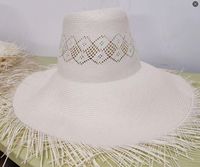 ND426 Corps de chapeau en paille américain, style croisé 1X1, 5bu, Corps de chapeau en papier japonais, Matériau pour chapeau en papier Toyo, Chapeau de cowboy en paille 5bu