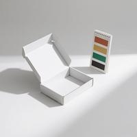 Porte-documents magnétique premium orange - Emballage rigide personnalisé écologique pour cosmétiques et bijoux de luxe - Gaufrage et design gratuits