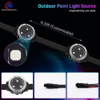 Source de lumière ponctuelle LED programmable 12V 20mm RGB Pixel Node pour l'éclairage architectural et la décoration des installations de divertissement