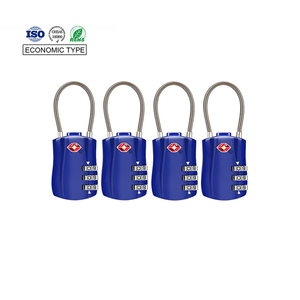Cerradura de aleación de Zinc para equipaje, candado de combinación de <span class=keywords><strong>Cable</strong></span> TSA de 3 dígitos para maleta de viaje, aprobado por TSA - Product Image 1