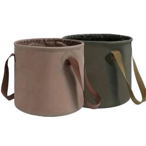 20 L Portable Outdoor Foldable <b>Water</b> Bucket PVC Hand-held Bucket Camping Multi-functional <b>Water</b> Storage Bag - Product Image 1