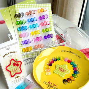 YOLLY 2025 Новая коллекция: Набор из 18 цветов однотонных УФ-гель-лаков для ногтей, модные оттенки Моранди, осветляющие, стойкие, для LED-лампы - Product Image 1