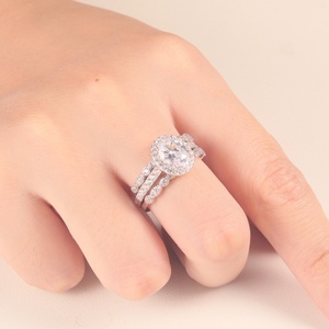 Bague en zircon pour femme de haute qualité, taille brillant, argent sterling plaqué rhodium, certifiée CMA, style punk, mariage, fête, anniversaire - Product Image 6