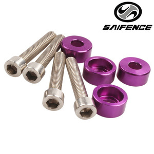 Aluminum Spacer <b>Washer</b> Set 6mm 4pcs for <b>Car</b> Tuning Interior Exterior Upgrade - Product Image 4