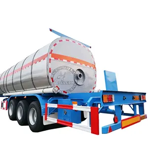 20ft heated asphalt storage tank container semi trailer