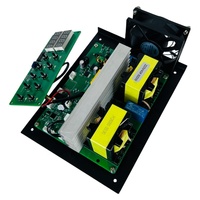 Modul Kontrol Daya Generator Ultrasonik PCB Digital 200W 28K-40K Papan Sirkuit Ultrasonik Penyesuaian Frekuensi untuk Sistem Pembersihan