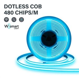 Tiras de Luces Inteligentes LED COB de 8 mm, Cinta sin Puntos de Alta Densidad, Iluminación Lineal de 12 V y 24 V <span class=keywords><strong>para</strong></span> Proyectos Residenciales, IP20 IP68 - Product Image 1