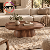 Table basse ovale, design minimaliste moderne du milieu du siècle, design créatif, meubles de salon, OEM ODM, vente en gros directe d'usine