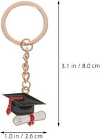 Gantungan Kunci Wisuda, Gantungan Kunci Topi Wisuda, Gantungan Kunci Diploma, Hadiah untuk Wisuda, Souvenir Pesta, Grosir, Kelas 2026, Perayaan