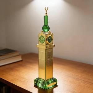Reloj de Pared Moderno de Cristal con Diseño de Campana, Funciona con Batería, Resistente para Uso en Interiores, Adorno para el Hogar Musulmán - Product Image 1