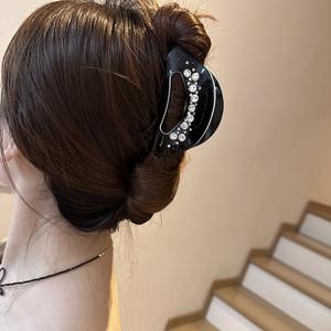Nouveaux accessoires pour cheveux en strass coréens, pinces à cheveux en acétate pour femmes - Product Image 2