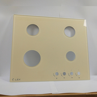 Écran d'impression en soie de découpe trempé de couleur personnalisée cuisinière à gaz de table brûleur à gaz cuisinière à verre pièces de cuisinière en verre