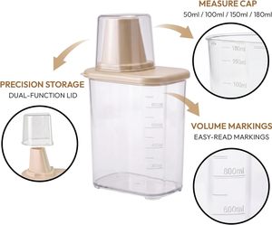 Modern Design Injection Molded Sustainable Kitchen Storage Box Sealed Food-Grade PP <b>Plastic</b> <b>Square</b> Multifunction Dry Goods Jar - Product Image 4