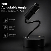 Lampe de projection planétaire à col de cygne flexible à 360°, rechargeable par USB, avec contrôle tactile, projecteur LED à intensité variable, veilleuse décorative pour chambre à coucher