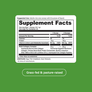 Colágeno en Polvo Multiproteico con Probióticos, Colágeno Hidrolizado para la Salud de la Piel, Cabello, Articulaciones, Intestino y Uñas - Product Image 6