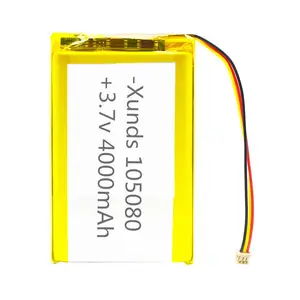 Best quality 3.7V 4000mAh li ion battery 105080 rechargeable lithium ion battery cells