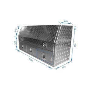 Aluminium Toolbox With 3 Drawers Pickup <strong>Truck</strong> <strong>Tool</strong> <strong>Boxes</strong> Waterproof Trailer Pickup <strong>Truck</strong> - Product Image 3