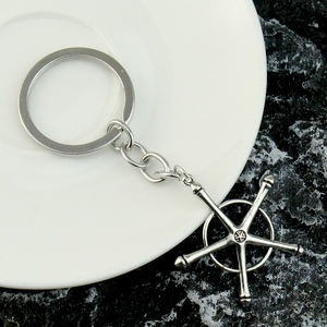 Collier <span class=keywords><strong>Bleach</strong></span> Anime, Quincy <span class=keywords><strong>Ishida</strong></span> Uryuu Cosplay, Ginrei Gojiaku, Amulette, Chaîne de collier en alliage, Porte-clés, Pendentif, Bijoux, Cadeaux - Product Image 6