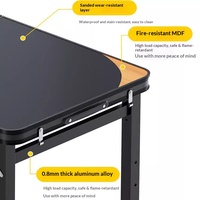 Table de camping pliable, table de pique-nique portable pour les voyages en camping-car, le camping en voiture, les événements en plein air, les escapades de fin de semaine, les repas en plein air