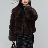 Manteau en fourrure de renard véritable 100 % personnalisable pour femmes grandes tailles, décontracté, épais, hiver, moelleux, respirant, gris, doublure longue en polyester