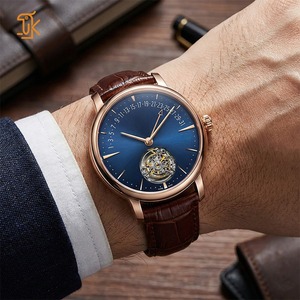 Reloj con Calendario Retrogrado OEM, Tourbillon Automático Mecánico, Movimiento Modificado 8215, Zafiro, Acero Inoxidable 316L, Oro Rosa - Product Image 2