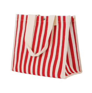 Bolsa de lona de diseño superior de fábrica, muy vendida, con estampado de barra a la moda, para compras, con logo personalizado. - Product Image 5