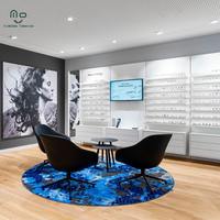 Meilleure Vente Vitrine LED pour lunettes de soleil, Meuble de présentation en verre pour opticien, Comptoir de magasin de lunettes, Étagère optique