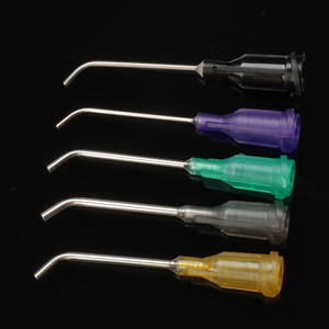 Grosir 1/2 inci 45 derajat jarum bengkok plastik berulir dan baja nirkarat ujung jarum pembagi tumpul - Product Image 5