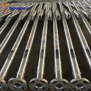 6M 8M 10M 12Mアルミニウム/ステンレス鋼/亜鉛メッキ鋼ライトポールサテンつや消し仕上げ金属ポール、丸型ベースプレート付き - Product Image 6