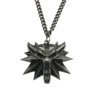 Nuova Collana con Ciondolo Medaglia The Witcher <span class=keywords><strong>3</strong></span>, Testa di Lupo Originale in Lega, Vendita all'Ingrosso - Product Image 6