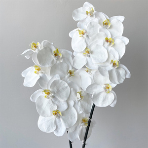Calidad Premium 8 cabezas Real Touch látex Faux Artificial Phalaenopsis orquídeas para sala de estar <span class=keywords><strong>orquídea</strong></span> decoración flor - Product Image 4