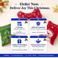 Jouet de Noël pour chien, peluche couineuse à mâcher, durable, design Père Noël et Bonhomme de neige, cadeau pour animal de compagnie, anti-ingestion