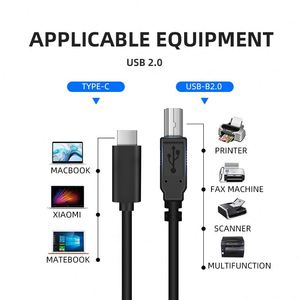 Cavo stampante <span class=keywords><strong>Usb</strong></span> C 2.0 con fornitura diretta in fabbrica per Scanner stampante <span class=keywords><strong>Midi</strong></span> tipo C al cavo della stampante - Product Image 3