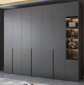 Meubles de dressing modulaires modernes de haute qualité avec bordure dorée, vente de combinaisons de placards de qualité - Product Image 1