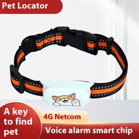 Pelacak Hewan Peliharaan GPS Bluetooth 4G Real-Time Terlaris Tahan Air IP67 Plastik Geofence Android & IOS untuk Anjing Kucing Garansi 1 Tahun