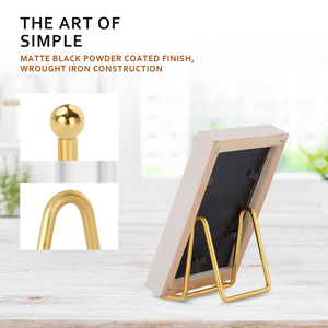 3 inch màu vàng kim loại tấm hiển thị giá vẽ đứng chủ cho hình ảnh cuốn sách và tấm trang trí - Product Image 6