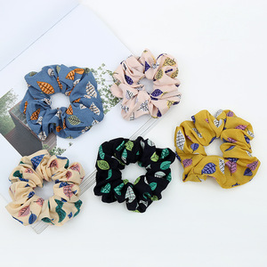 hojas de cintas de pelo de cola de caballo titular <span class=keywords><strong>Scrunchies</strong></span> chica de <span class=keywords><strong>moda</strong></span> diademas de accesorios de pelo de señora - Product Image 2