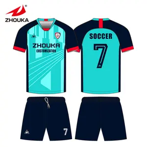 ZHOUKA 2022 جيرسي جمع زي كرة القدم للرجال مخصص قميص لكرة القدم مخصص قمصان كرة قدم مجموعة