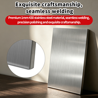 Tableau mural magnétique rectangulaire sans cadre en acier inoxydable pour décoration intérieure industrielle