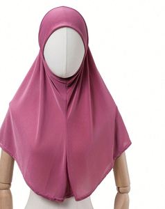 Turban avec Niqab, Vêtements Islamiques, Foulard Instantané en Jersey Doux pour la Prière, Abaya Khimar, Cadeau Promotionnel - Product Image 4