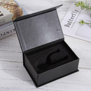 Cajas de regalo de embalaje de cartón rígido en forma de <span class=keywords><strong>libro</strong></span> <span class=keywords><strong>azul</strong></span> de lujo papel Kraft inserto de espuma EVA Hardware afeitadora embalaje de crema de afeitar - Product Image 5